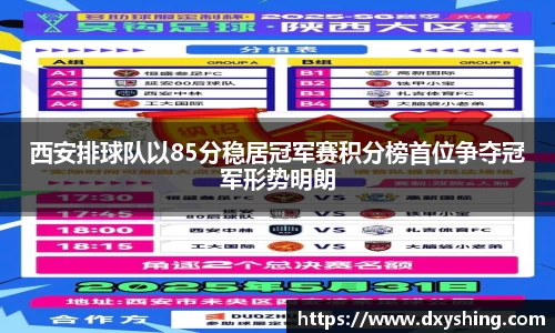 西安排球队以85分稳居冠军赛积分榜首位争夺冠军形势明朗